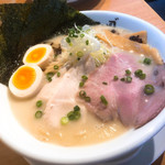 Menyateiji - 味玉鶏白湯
                        海苔3枚トッピング