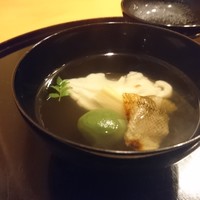 懐石料理 はし本 - アイナメの吸い物