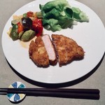 Ipermercato Carrefour - 付け合わせは、カポナータとサラダ菜