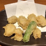 三代目網元 魚鮮水産 - マグロの白子の天ぷら