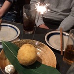 炭火やきとり 伝兵衛 - アイス天ぷら