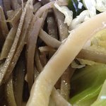 手打うどん 鄙のや - 太いうどんと豪快なきんぴら