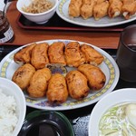 ホワイト餃子 - とん汁定食