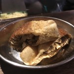 青空食堂 - 今日の麻婆巾着(羊とヨーグルトの出汁、三元豚、せせり、鯛とハマチと鶏の三連星白湯、しめじ、豆腐)