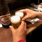 おかめ - キリンラガーでカンペー＼(^o^)／