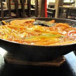 みのや - 辛いカレー煮込み 1,050円 + 大盛り 300円 ＝ 1,350円（税別）。　　　　　2019.04.23