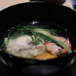 味あら井 - あさり真丈、海老椀