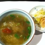 かたおか - もずく雑炊とお新香