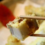 旨い料理・旨い酒 じょうじ - 再再訪”レンコンの天ぷら。この分厚さが美味しく食べれる秘密なんです♪