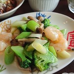 中国名菜 華林 - 「エビと旬野菜の塩炒め」