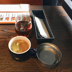 KICKS - ランチにつくフリーウーロン茶とフリースープ