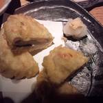 茶茶 白雨 - 蓮根と大葉のはさみ揚げ