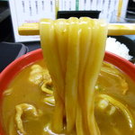 極楽うどん TKU - 麺持ち上げ（ＭＫカレーつけ麺）