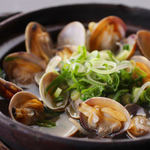 Steamed large clams
