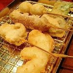 Kushikatsu yanatsuboshi - 串カツ屋七星　おまかせ串カツ盛り合わせ10本盛り（980円）