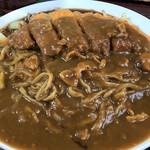 Morinaga Shiyokudou - カツカレー焼きそば。半ライスが欲しい（笑）