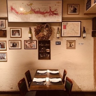The interior is reminiscent of an authentic French Bistro.
