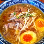 岩鷲 - 特製にぼみそらーめん（味玉トッピング）