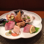 和み酒 仁 - お造りと酒肴の盛り合わせ