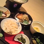 五龍館 - シンプルな夕食ですけど、お腹がいっぱいになります。