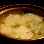 Gyuutan Yakiniku Sapporo Juuraku Souhonke - お通しの湯豆腐