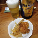 なにや - プレモル600円とアテ