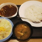 Matsuya - チキンゴロゴロカレー定食（大盛り）♪