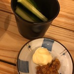 IPPON食堂 - サービスでいただいたきゅうりスティック