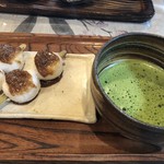 Kammi Tokoro Hirugami Chaya - 五平餅、抹茶(半年前)
