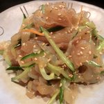 福建家庭料理 旬の香 - 「くらげと胡瓜の和え物」：380円でこんなにクラゲ入っていいの？