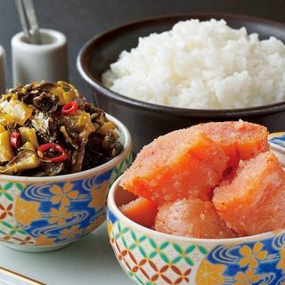 人気ランチが1,300円～ご飯・明太子・辛子高菜が食べ放題