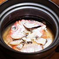 のどぐろ専門 銀座 中俣 - のどぐろ一尾丸ごと土鍋ご飯鮑乗せ
