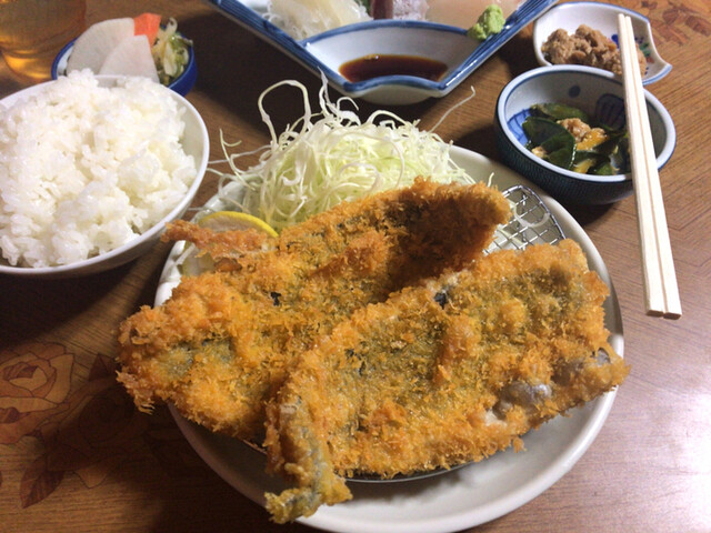 ふわふわアジフライ By Mobarano Torakichi はまべ 浜金谷 魚介料理 海鮮料理 食べログ