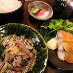Kandashimpachi - 鯵の叩きと鯵フライ定食