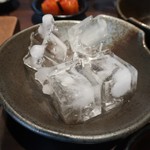 Yakiniku motsunabe futakotamagawa kuratsuki - 火がついた時に消すための氷
