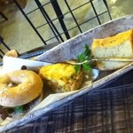 樸木 - カマンベールチーズサンド＆玄米キッシュ＆シフォンケーキ