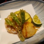 鳥田中 - 天ぷら盛り