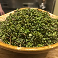 日本料理 太月 - 非常に高価な花山椒。実山椒になる前で15000円/kgくらいの食材らしい。