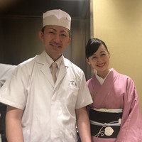日本料理 太月 - ご主人の望月さんと綺麗な女将さん。なんかキラキラしてるな〜。