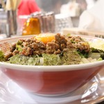 自家製麺 ら～めん かり屋 - ちぎった海苔がいい