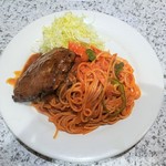 ロビン - 上空からハンバーグスパ（ナポリタン）