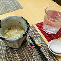中國菜 心香 - 干し海老の香ばしい香りがブワーッ！干し海老と野菜、卵白のスープ、毎回変わる箸置きも楽しみ