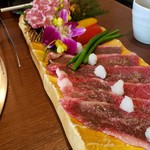 Gyuu Ho - 特性焼肉ランチ¥1,250 の前バラ、赤身