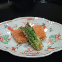 まき村 - 2019.4 スミイカおかき揚げ、山形天然タラの芽天ぷら