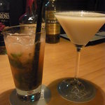 Bar MICHIya - 苺のモヒートと洋梨のオリジナルカクテル的な
