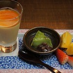 新田 - 女将のスペシャルデザート！今日もごちそうさまでした～☆