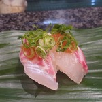 千石寿司 - 鯛ちり握り