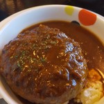 松屋 - ブラウンソースのビーフハンバーグ定食