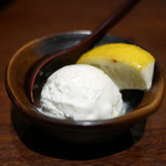 鳥茂 - 塩アイス 竹鶴がけ