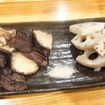 Tomoshibi - 炭火焼(蓮根、ジャンボ椎茸)